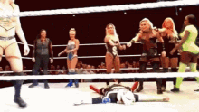 The Shield Becky Lynch GIF - The Shield Becky Lynch Charlotte Flair GIFs