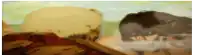 a blurred image of a person standing next to a giant monster .