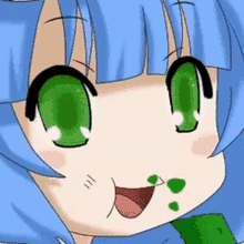 Touhou Nitori GIF - Touhou Nitori Cucumber GIFs