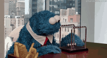 Cookie Monster Stare GIF - Cookie Monster Stare Watch GIFs