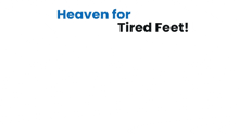 a picture of a speaker that says great relief for tired feet