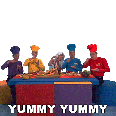 Fruit Salad Yummy Yummy The Wiggles Sticker - Fruit Salad Yummy Yummy The Wiggles Were All Fruit Salad Song Stickers