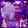 Happy Birthday Purple GIF - Happy Birthday Purple Blingee GIFs