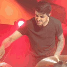 Playing Drums Steve Carey GIF - Playing Drums Steve Carey Senses Fail GIFs