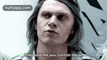 They Told Me You Control Metal..Gif GIF - They Told Me You Control Metal. Lmao X Men GIFs