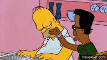 Homer Simpson Estudiar GIF - Homer Simpson Estudiar Study GIFs