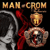 a man of crom indonesia rest area 11 community rock metal poster