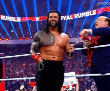 Roman Reigns Wwe GIF - Roman Reigns Wwe Wwe Royal Rumble2023 GIFs