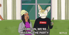 Come On Were Missing The Party Hollyhock GIF - Come On Were Missing The Party Hollyhock Aparna Nancherla GIFs