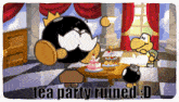 Tea Party Ruined GIF - Tea Party Ruined Mario GIFs