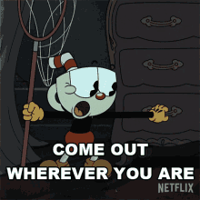 Come Out Wherever You Are Cuphead GIF
