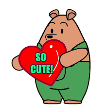 So Cute Cute Love GIF - So Cute Cute Love Cute Bear GIFs