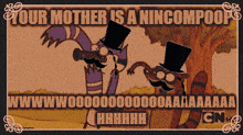 Your Mother Is A Nincompoop Mordecai GIF - Your Mother Is A Nincompoop Mordecai Rigby GIFs