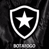 a black shield with a white star and the word botafogo underneath