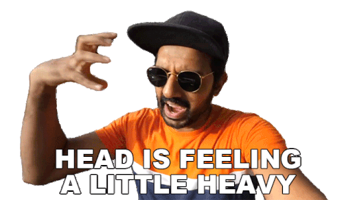 Head Is Feeling A Little Heavy Faisal Khan Sticker - Head Is Feeling A Little Heavy Faisal Khan Fasbeam Stickers