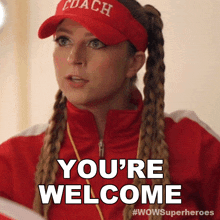 Youre Welcome Coach Campanelli GIF - Youre Welcome Coach Campanelli Wow Women Of Wrestling GIFs