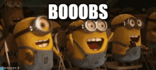 Boobs Tits GIF - Boobs Tits Minions Excited GIFs