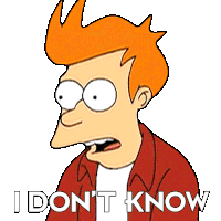 I Dont Know Philip J Fry Sticker - I Dont Know Philip J Fry Futurama Stickers