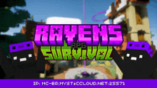 a screenshot of a game called ravens rpg survival with a blurred background