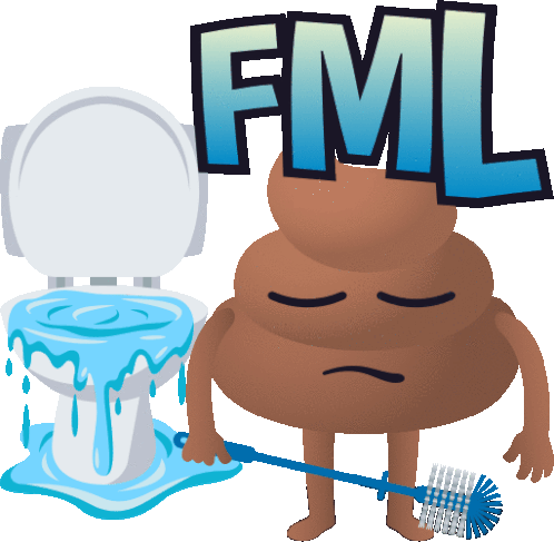 Fml Happy Poo Sticker - Fml Happy Poo Joypixels Stickers