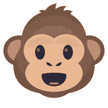 monkey face nature joypixels cute smiling face