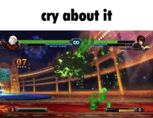 Ash Crimson Cry About It GIF - Ash Crimson Cry About It Kof GIFs