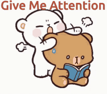 Give Me Attention Notice Me GIF - Give Me Attention Notice Me Milk And Mocha GIFs