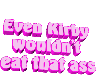 Kirby Oof Sticker - Kirby Oof Eat That Stickers