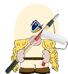 Gnome House Painter Sticker - Gnome House Painter Stickers