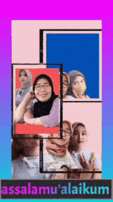 a collage of pictures with the word assalamu ' alaikum on the bottom right
