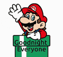 Super Mario Goodnight Everyone GIF