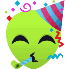 celebrate alien joypixels party time time to celebrate