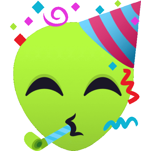 Celebrate Alien Sticker - Celebrate Alien Joypixels Stickers