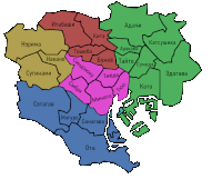 a map of a city in a foreign language with the letters ota on the bottom