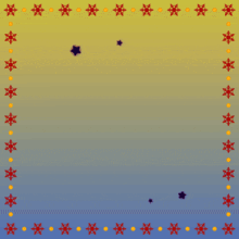 a poster with arabic writing and stars on it