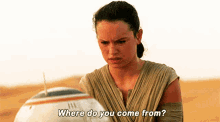 Star Wars Rey GIF - Star Wars Rey Where Do You Come From GIFs