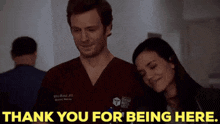 Chicago Med Natalie Manning GIF - Chicago Med Natalie Manning Thank You For Being Here GIFs