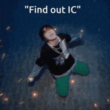 a picture of a black hole with the words " find out ic " on the bottom