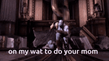 Kratos Kratos Running GIF - Kratos Kratos Running On My Way To Do Your Mom GIFs