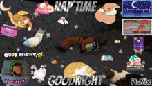 a poster that says nap time goodnight