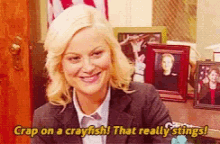 Parks And Recreation Leslie Knope GIF - Parks And Recreation Leslie Knope Stings GIFs