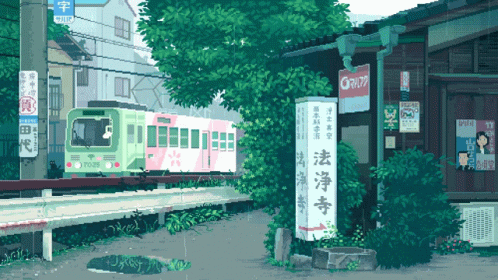 Anime Raining GIF - Anime Raining Train - Discover & Share GIFs