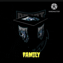 a beast logo with the words welcome beast family