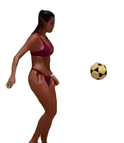 Juggling Football Sticker - Juggling Football Soccer Stickers