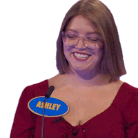 Smiling Ashley Sticker - Smiling Ashley Family Feud Canada Stickers