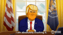 Crushing It Donald Trump GIF - Crushing It Donald Trump Our Cartoon President GIFs