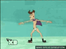 Doofenshmirtz Skating GIF