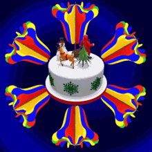 Chritmas Cake Christmas Decorations GIF
