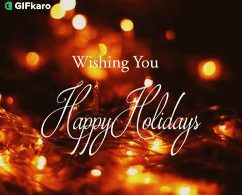Wishing You Happy Holidays Gifkaro GIF - Wishing You Happy Holidays Gifkaro Merry Christmas GIFs