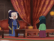 a cartoon character asking another character what are you doing